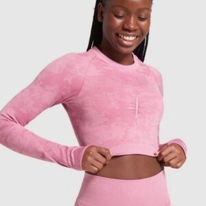 Gymshark Adapt Camo Seamless Crop top